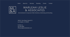 Desktop Screenshot of marleahleslie.com